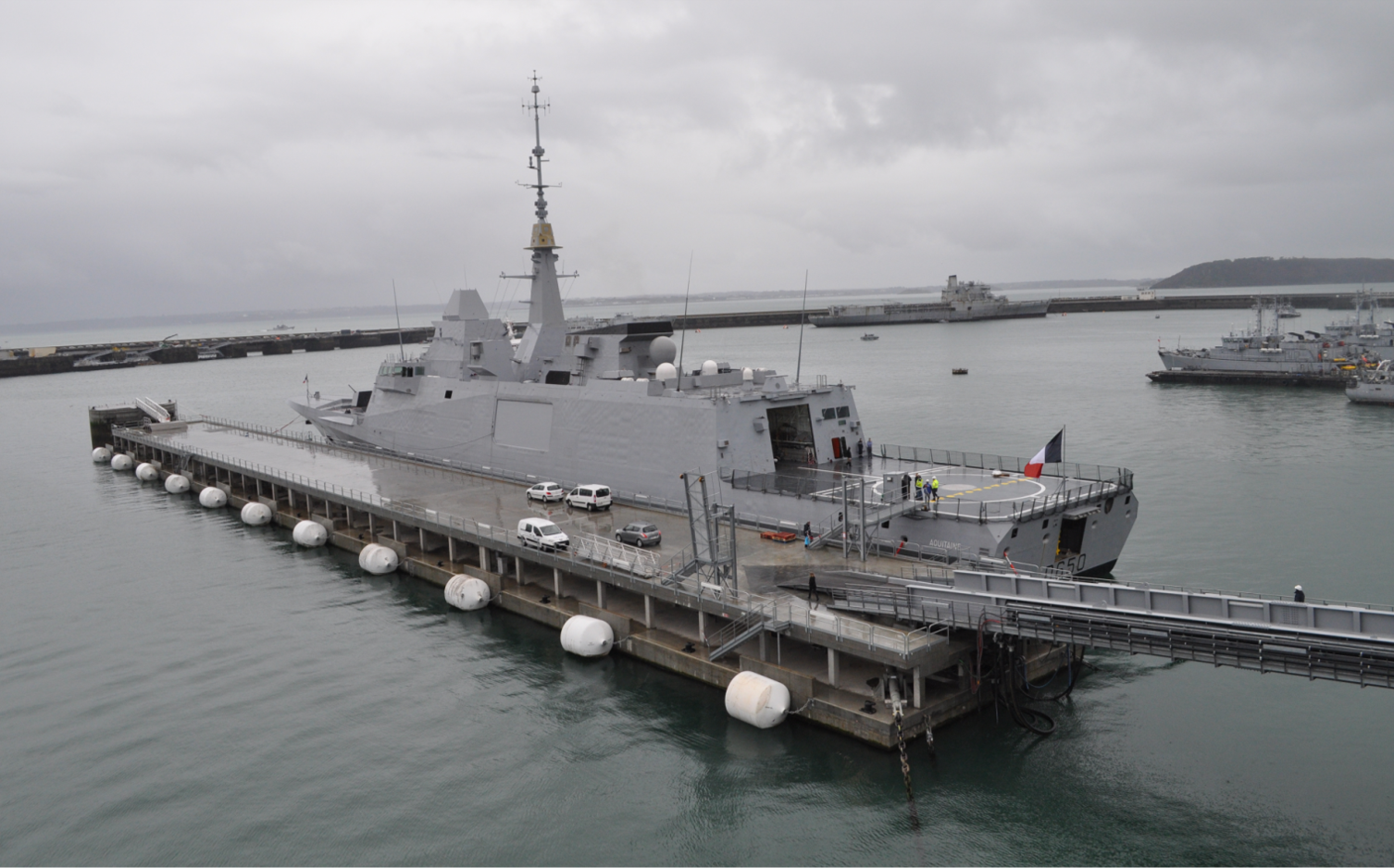  French Navy Construction of concrete floating docks